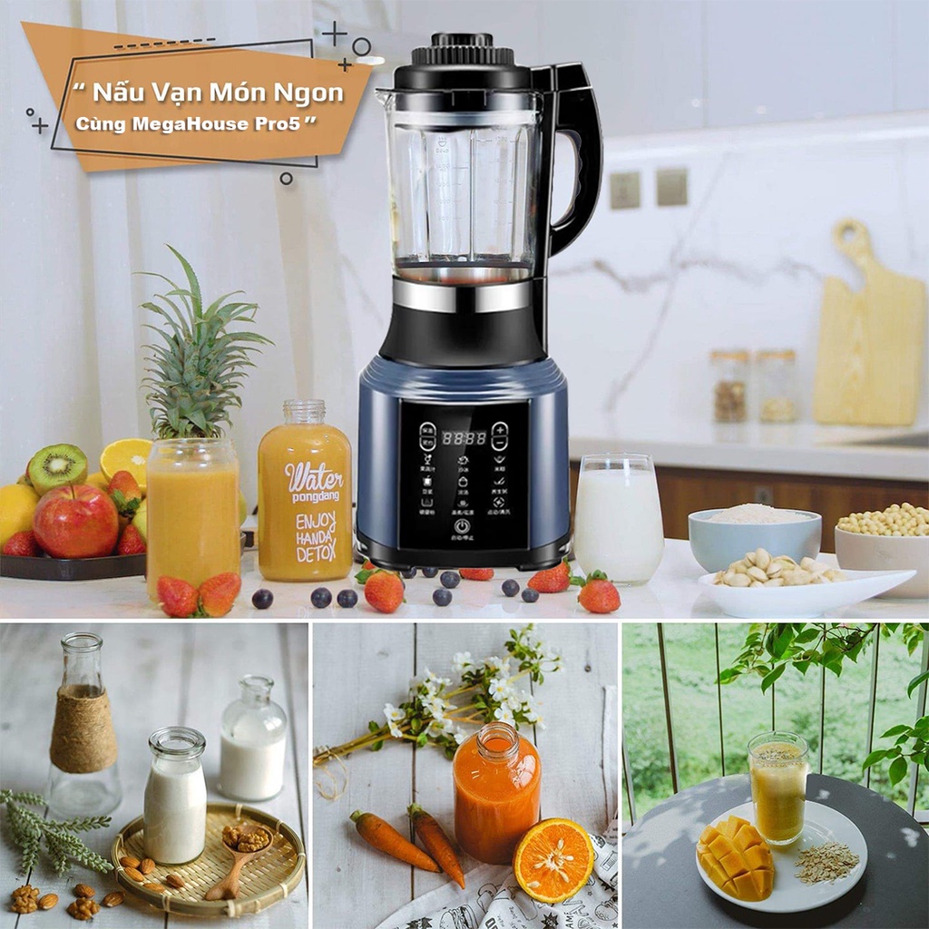 Máy làm sữa hạt MegaHouse - MáyXay Sinh Tố, Làm Sữa Hạt Siêu Mịn - Hàng Việt Nam chất lượng cao