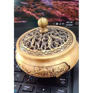 Lư xông trầm hương bằng đồng đúc nguyên khối