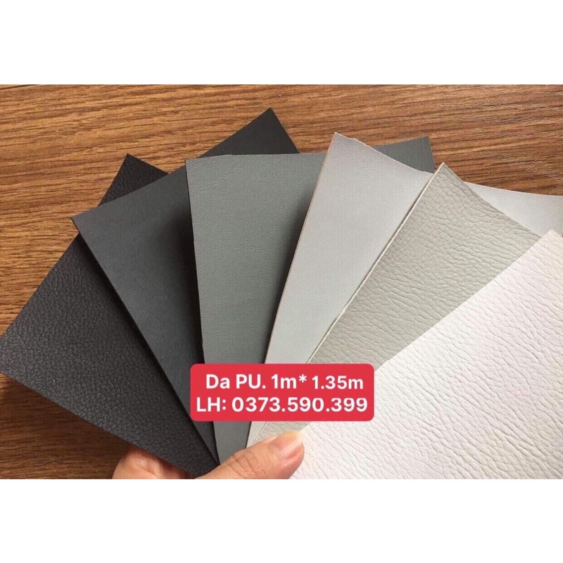 Vải Da PU nót nỉ - xuất dư ( 1m*1,35m).độ dày 1.3mm - 1.4mm. KHÔNG CO GIÃN
