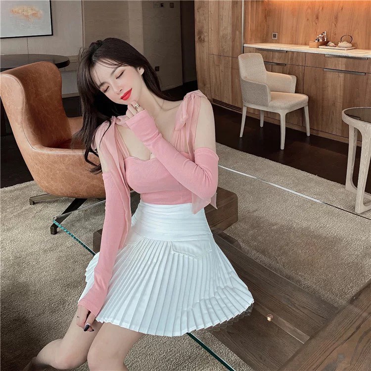 Chân Váy Lưng Cao Xếp Ly Nhỏ Màu Trắng Cao Cấp Loại 1 Freeship,Chân Váy Ngắn Xếp Ly Cao Cấp Quần Trong Dày Dặn Siêu Xinh | BigBuy360 - bigbuy360.vn