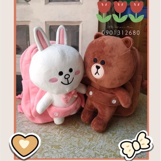 Balo thú bông hoạt hình LINE tháo rời được cho bé
