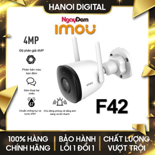 Camera Imou Ngoài Trời Quay Đêm Màu Bullet Camera IMOU F42P F42FP F42FEP 1080P FullHD - HÀNG CHÍNH HÃNG