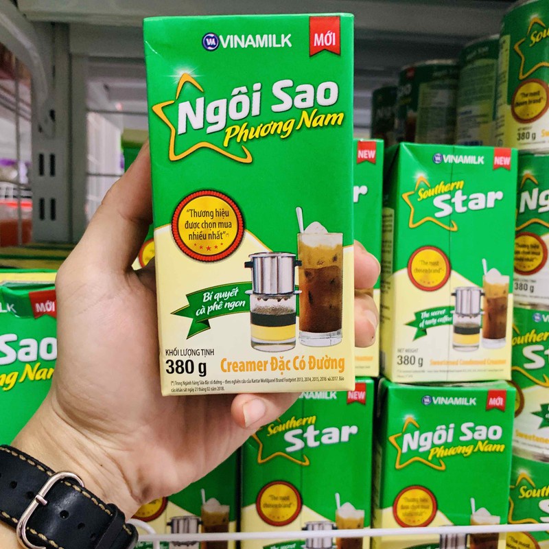 Sữa đặc ngôi sao Phương Nam 380g hộp giấy