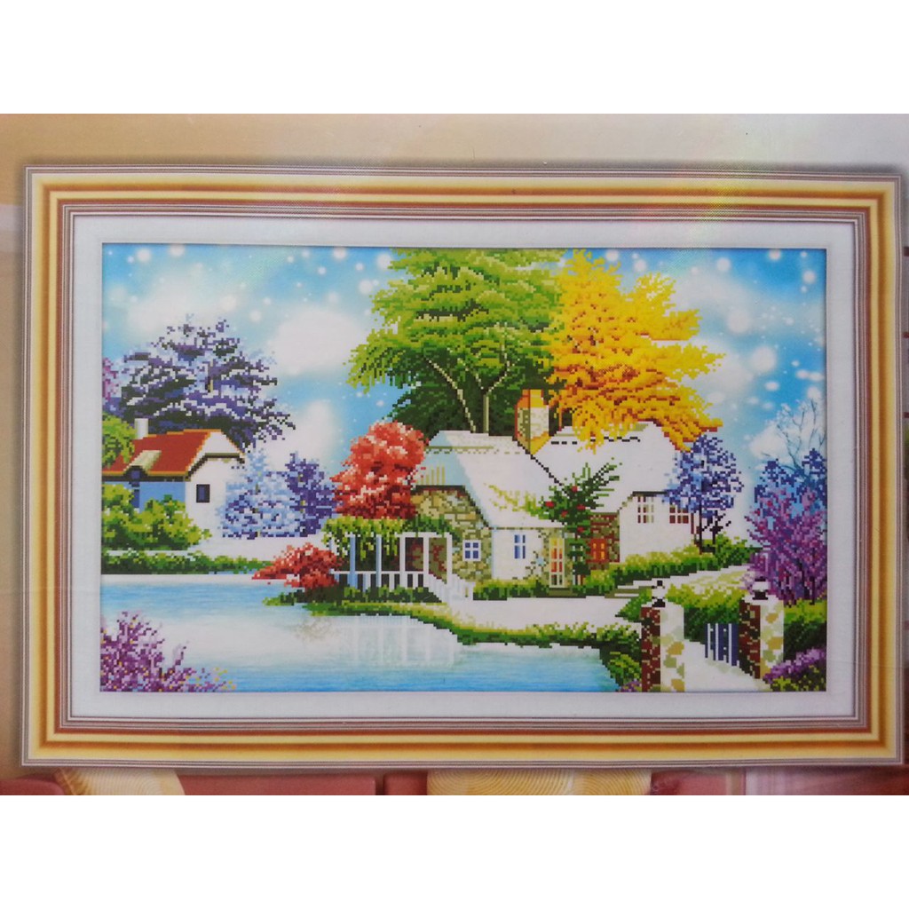 Tranh đính đá phong cảnh DF2106
