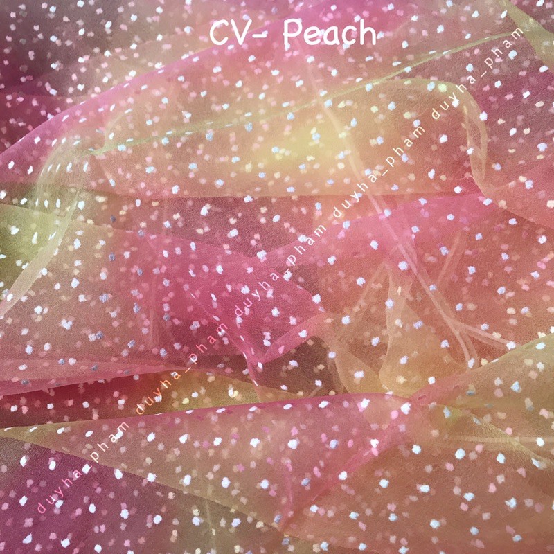 ☀️VẢI VOAN XỐP CỤC BÔNG CẦU VỒNG☀️
