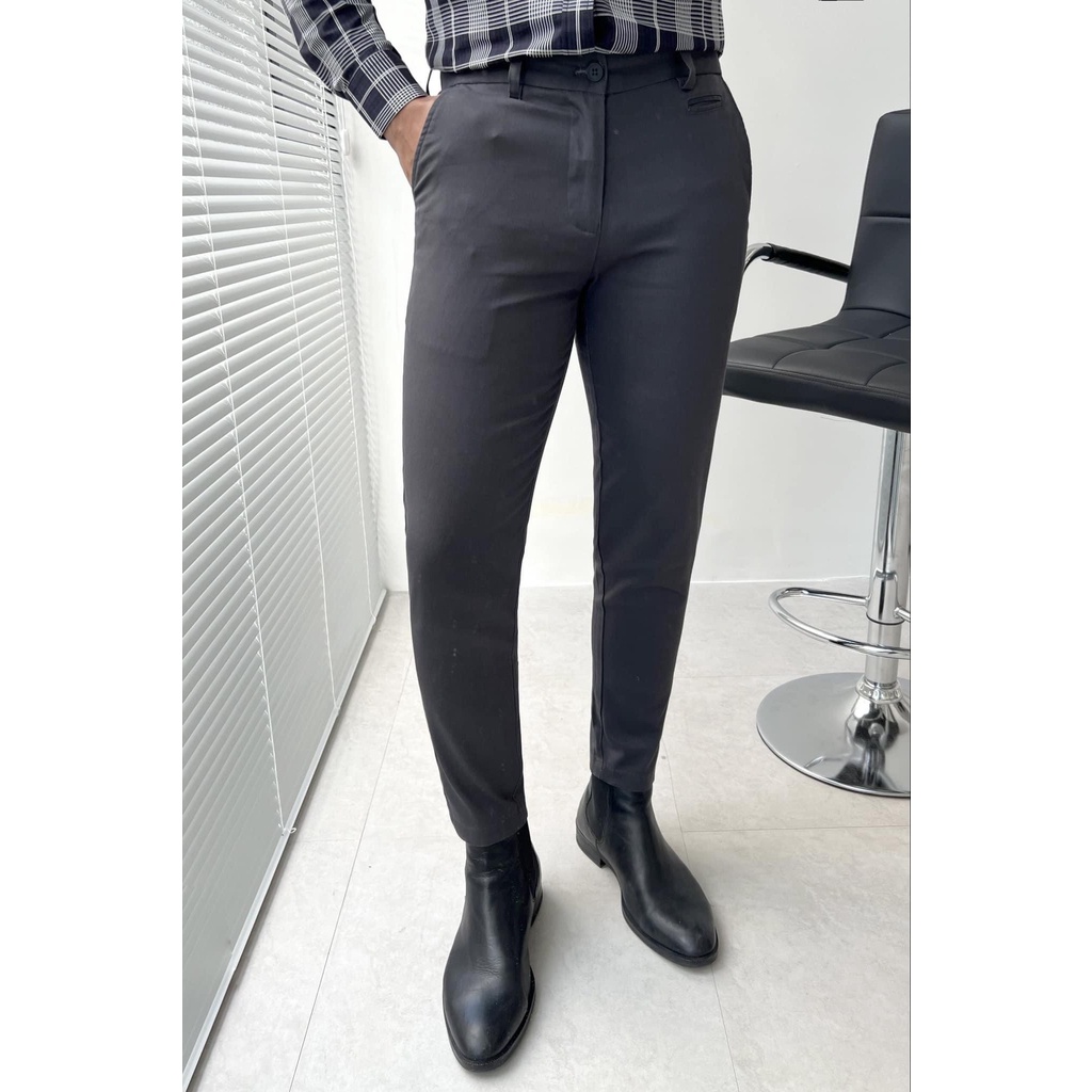 Quần Khaki Americus Gosani Phom Slimfit Màu Xám Và Xanh Rêu