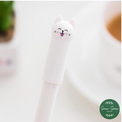 Bút mực gel - Bút nước hình Mèo con dễ thương nhiều màu ngòi 0.38mm tiện lợi nét đẹp