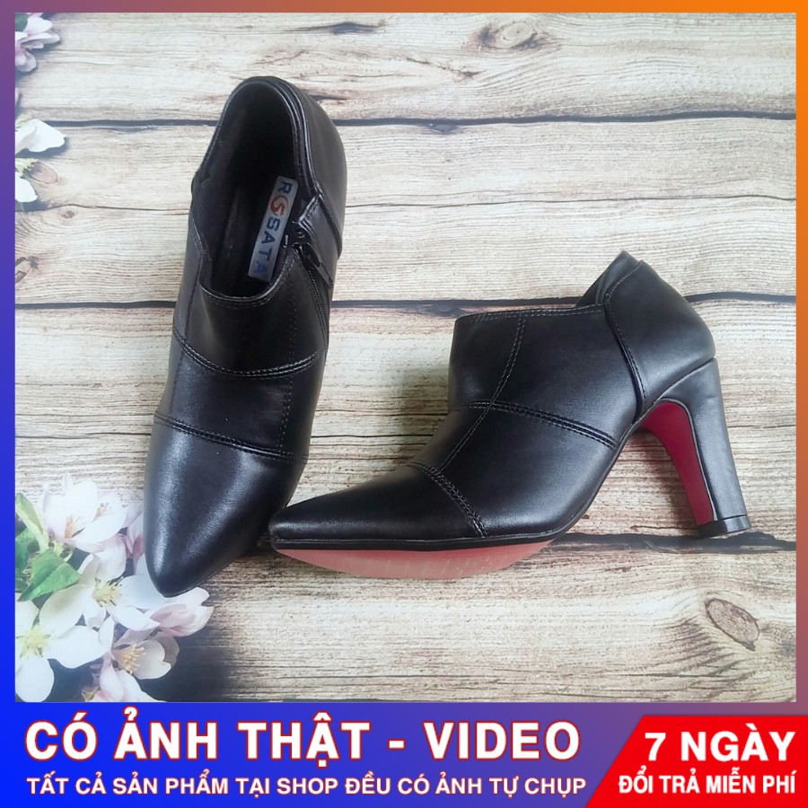 [ẢNH THẬT - FREE SHIP] Giày boot cổ thấp ROSATA RO 7p - HÀNG VIỆT NAM - BKSTORE