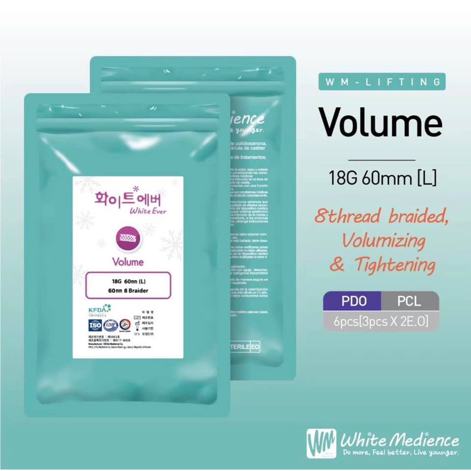 Chỉ Volume White Medience Lấp Đầy Rãnh Cười Xoá Nhăn Trán