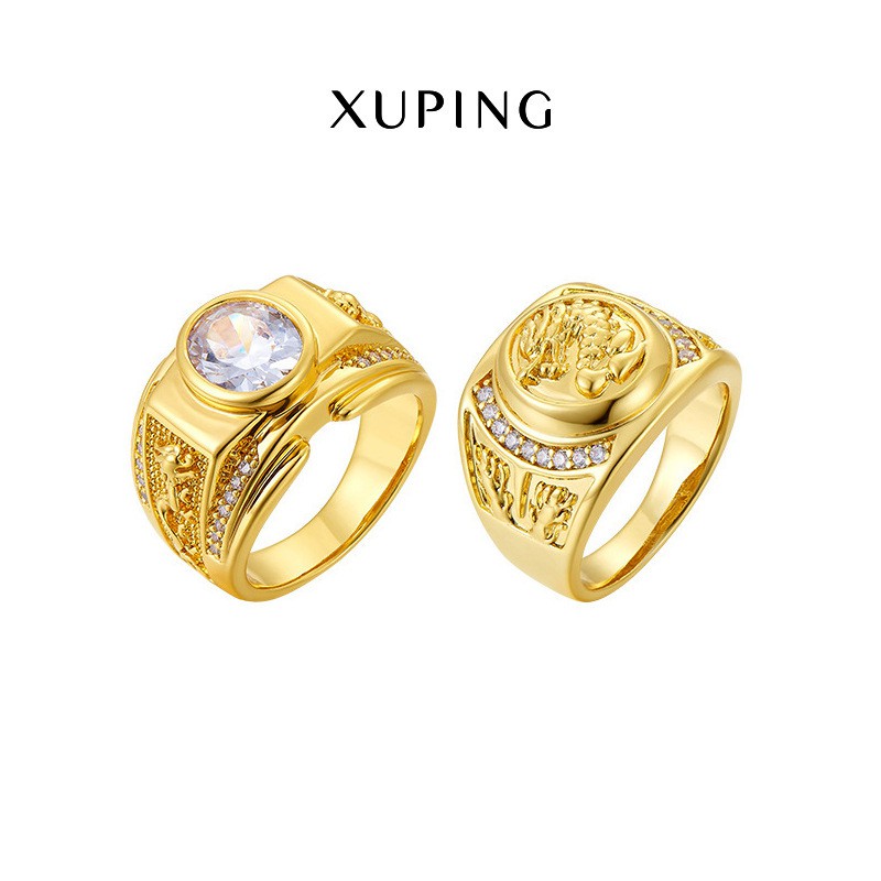 Nhẫn Nam Xuping Chính Hãng, Mạ Vàng 24K, Phong Cách Châu Âu/Châu Mỹ - XPN01(N)