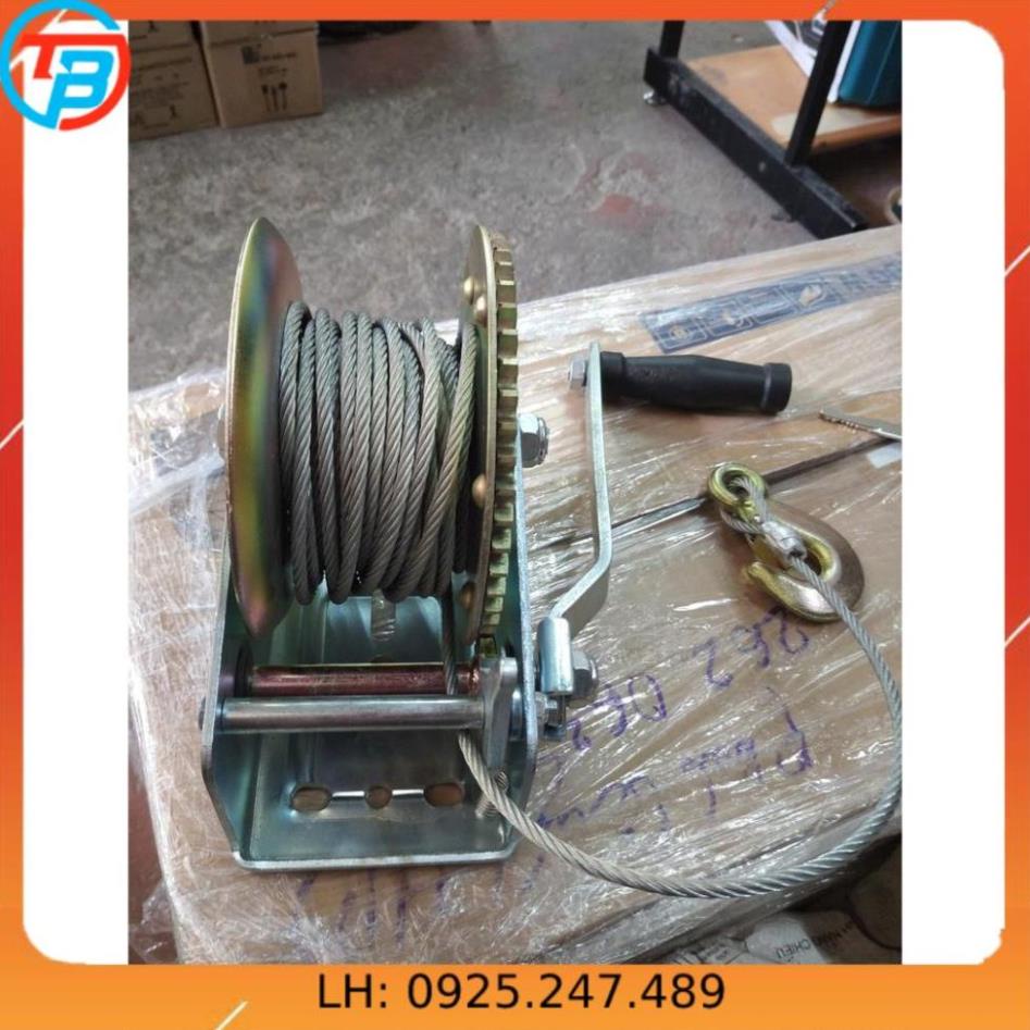 Tời quay tay 1200 - 550 kg CÁP THÉP Thái Bình Vina
