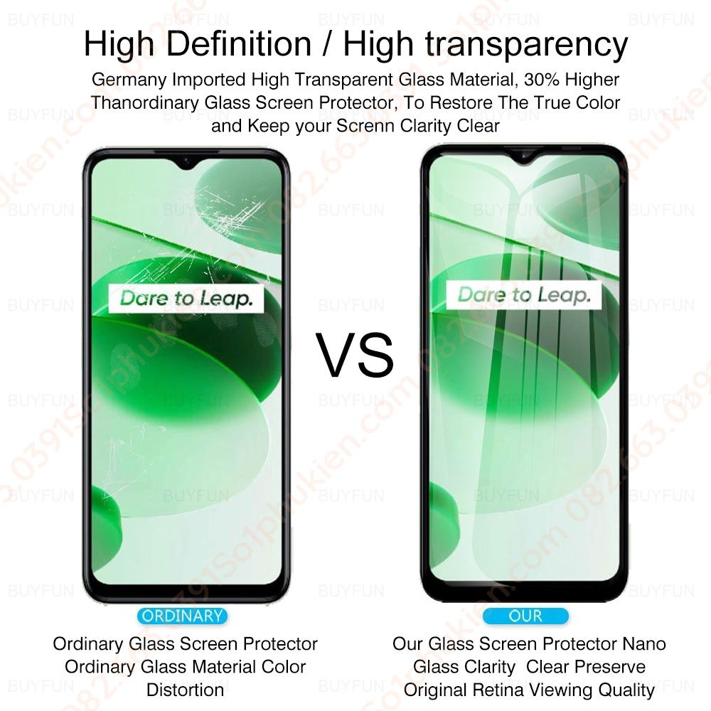 Kính cường lực Realme C35 / Narzo 50A Prime/ narzo 30a, full keo full màn hình , siêu chuẩn