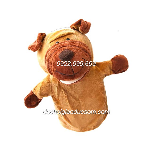 Con Rối Bàn Tay Hình Động Vật Hoạt Hình Dễ Thương Cho Bé - LOẠI CAO CẤP - không mở miệng được