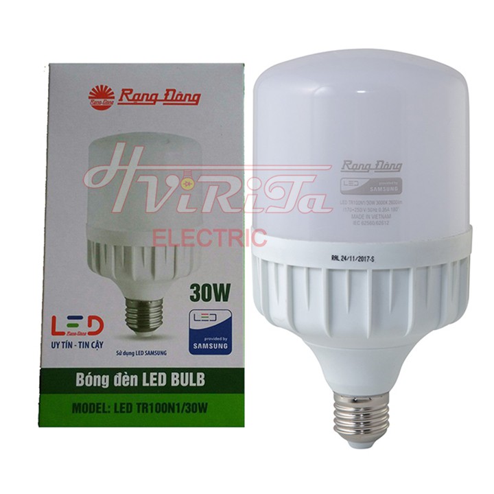 Bóng đèn led Rạng Đông 20w 30w 40W trụ