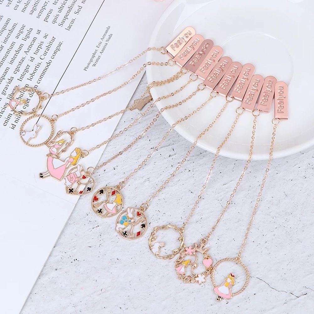 1 Chiếc Kẹp Đánh Dấu Trang Sách Bằng Hợp Kim 23cm