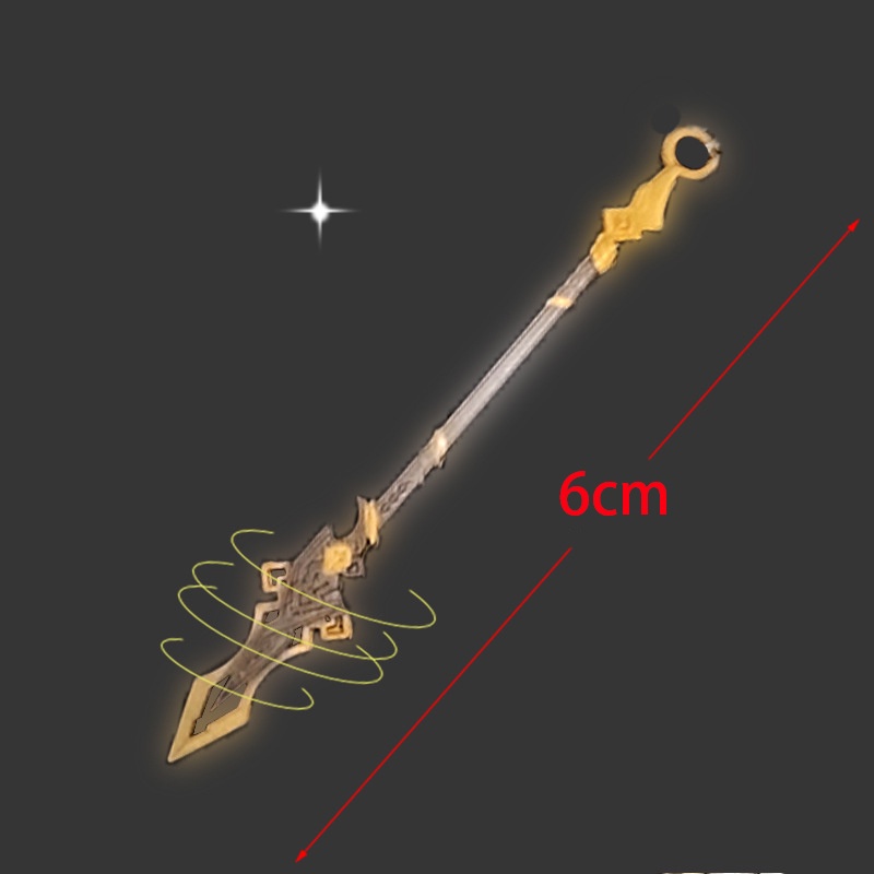 Móc khóa hình máy chơi game mini Zhongli Xiao Keqing