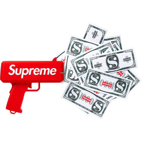 Súng bắn tiền Supreme siêu hót ( kèm 100 tờ tiền )