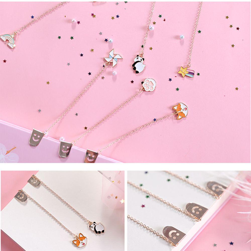PISTA Kẹp Đánh Dấu Trang Sách Hình Nhân Vật Hoạt Hình Dễ Thương