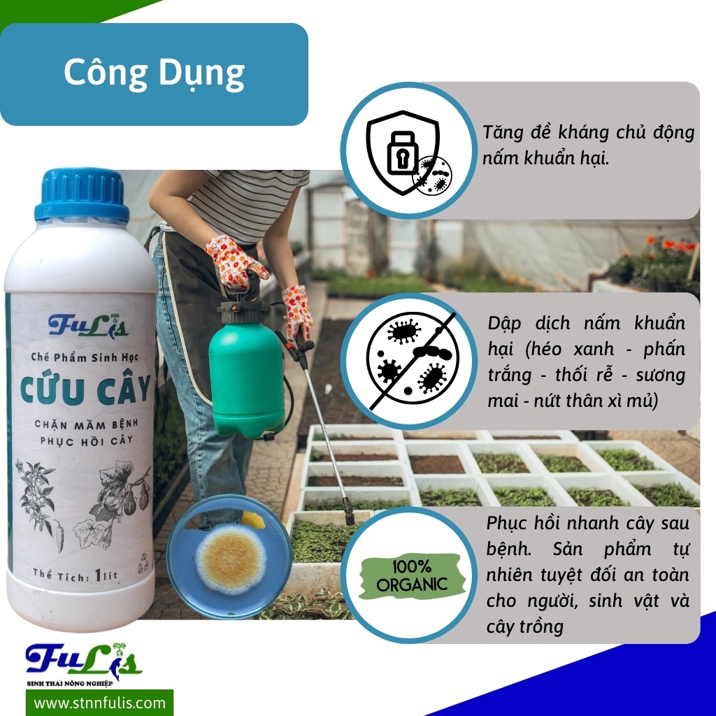 Chế Phẩm Sinh Học Phòng Nấm Rễ, Khuẩn Đất CỨU CÂY Cho Hoa Lan, Hồng, Cây Ăn Quả, Rau Màu Chính Hãng Giá Rẻ - stnnfulis