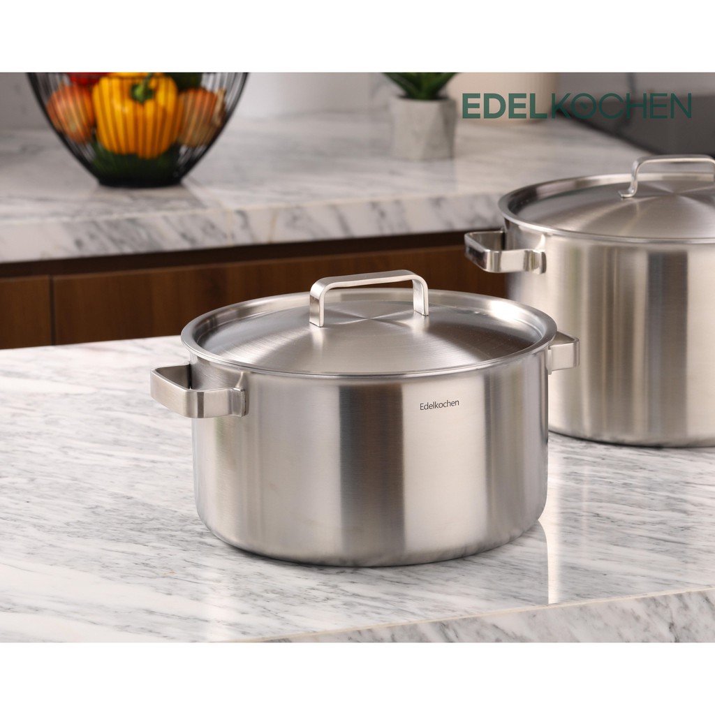 [Chính hãng Edelkochen] Bộ 4 Nồi Edelkochen Tango Inox 304 Cao Cấp Đáy từ - Bảo hành 2 năm