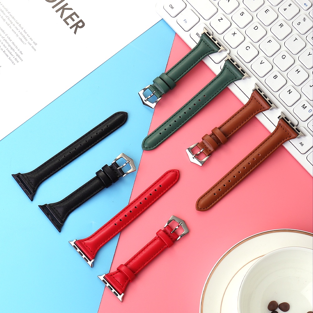 Dây Da Đeo Đồng Hồ Apple 44MM 40MM 42MM 38MM SE 6 5 4321