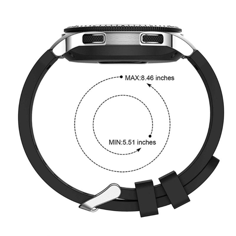 Dây Đeo Silicon Thay Thế Cho Đồng Hồ Thông Minh Samsung Galaxy Watch 46mm Sm-r800 Samsung Gear S3 Frontier