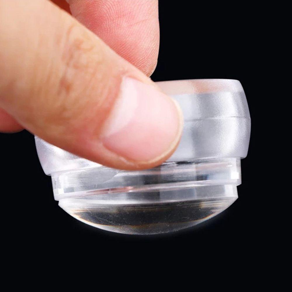 OCEANMAP Bộ Dụng Cụ Trang Trí Móng Tay 3D Trong Suốt Hình Tròn Bằng Silicon Dành Cho Nữ