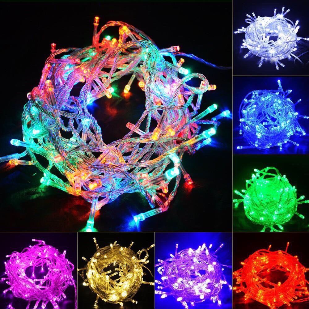 Dây đèn led chớp nháy dài 5 mét trang trí chỉnh nhiều chế độ dây cắm điện(loại đẹp/sẵn)