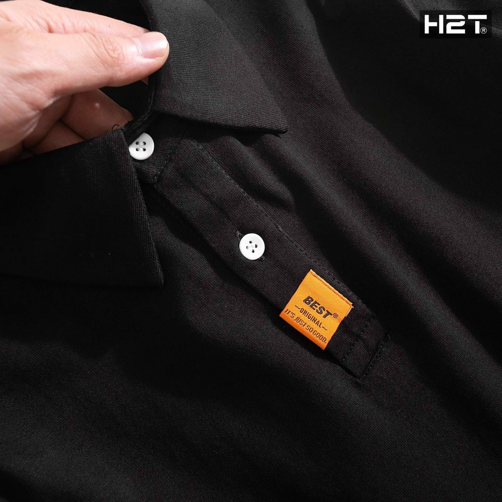 Áo Polo Nam H2T Kiểu Dáng Regular Fit, Trẻ Trung, Mặc Thoải Mái Và Dễ Chịu, Phối Layers Ở Trụ Áo Và Thân Áo 1206