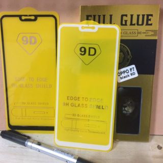 Kính cường lực 9d 9h full keo, full màn oppo f7