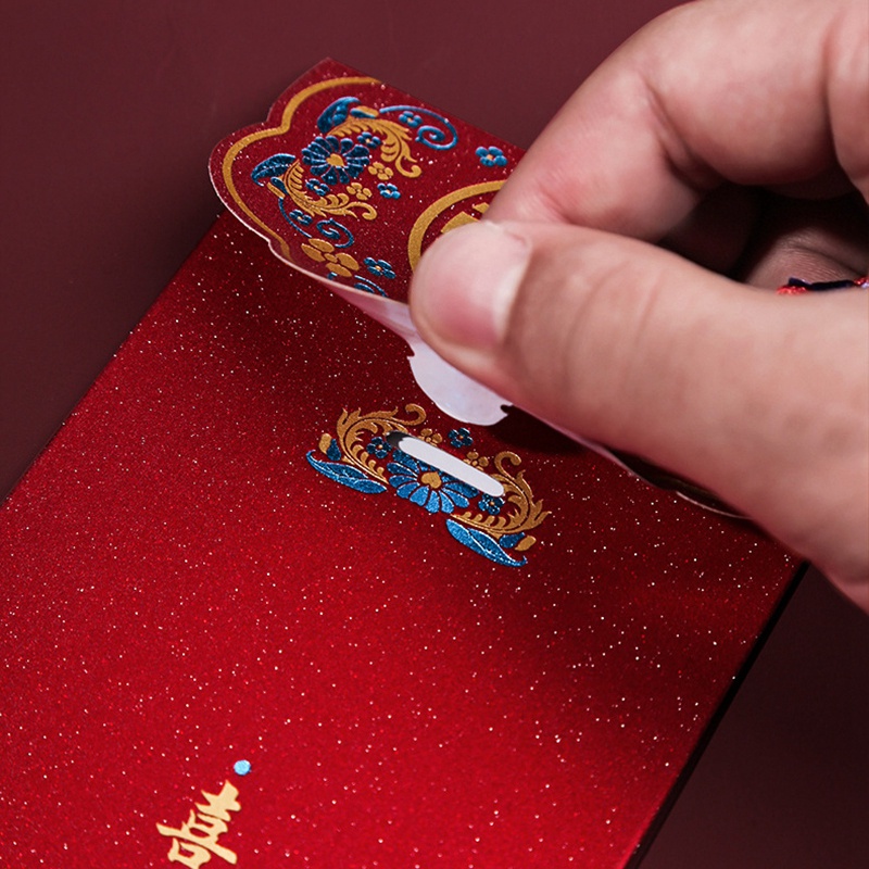 Lì xì Tết Đính Tua Rua 🌸FREESHIP🌸 Bao Lì Xì Năm Mới 2023 Phong Cách Trung Hoa, lìxì đỏ may mắnđám cưới tân gia