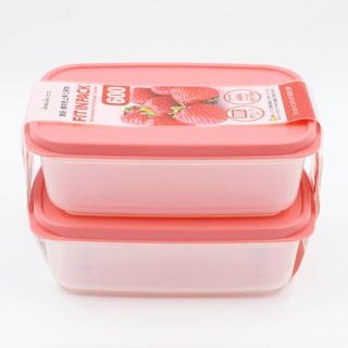 Bộ 2 hộp nhựa nắp dẻo Sanada 600ml hàng Nhật sử dụng tốt với lò vi sóng - Larva Store