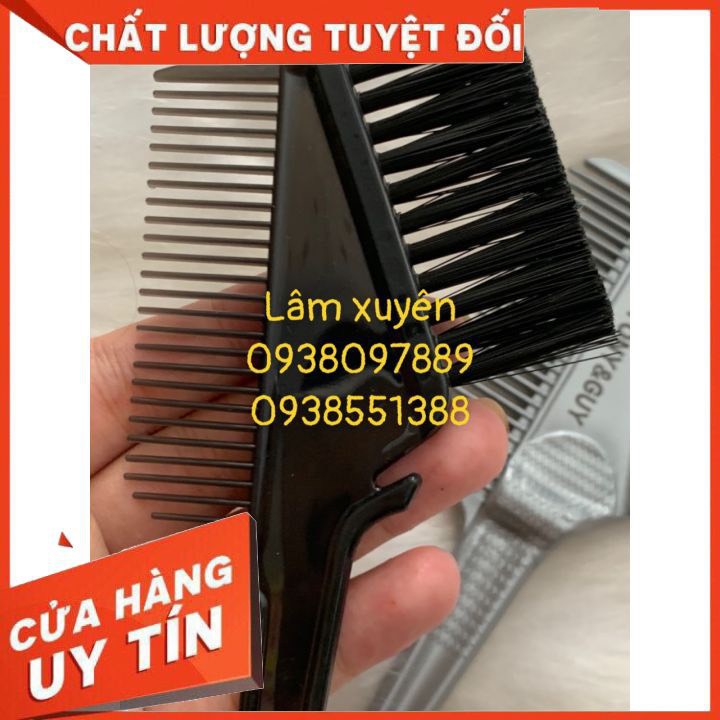 Lược nhuộm tóc, chổi nhuộm tóc 2 đầu ✨FREESHIP✨ bản lớn, nhựa kháng hóa chất, giá sỉ cho tiệm tóc salon