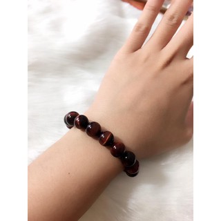 VÒNG TAY ĐÁ MẮT HỔ 10MM ( NHÂN TẠO)
