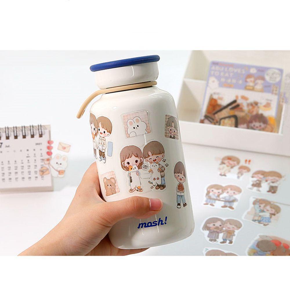 CHOOKEY Miếng Dán Bình Nước Chống Thấm Nước Hình Dễ Thương