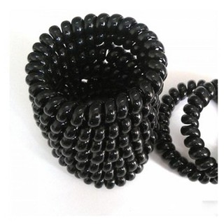 MXKJING   Bộ 5 Dây Cột Tóc Lò Xo Màu Đen