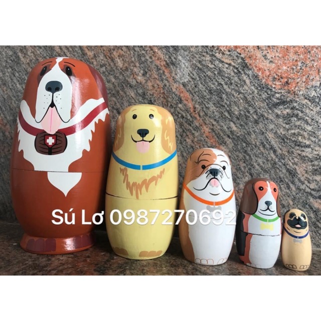 Búp bê nga ( hình cún)