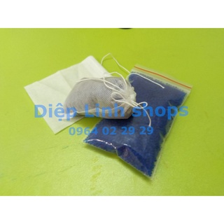 BDFD Hạt hút ẩm chỉ thị màu gói 100g cho máy ảnh - kèm túi vải 41 AO15