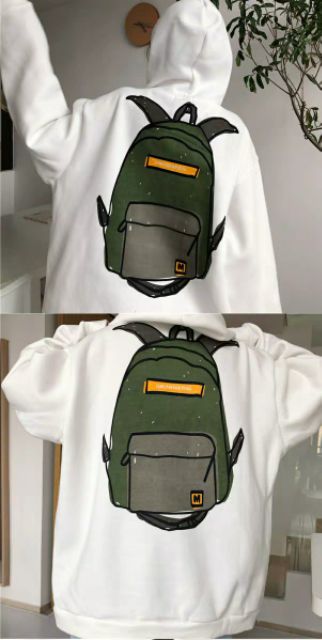 - Áo hoodie hình balo