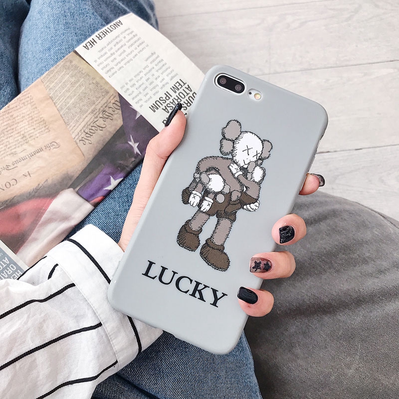 Ốp điện thoại TPU in họa tiết cô bé cậu bé đáng yêu cho iPhone 8 7 6s 6 x XR XS Max Plus | BigBuy360 - bigbuy360.vn