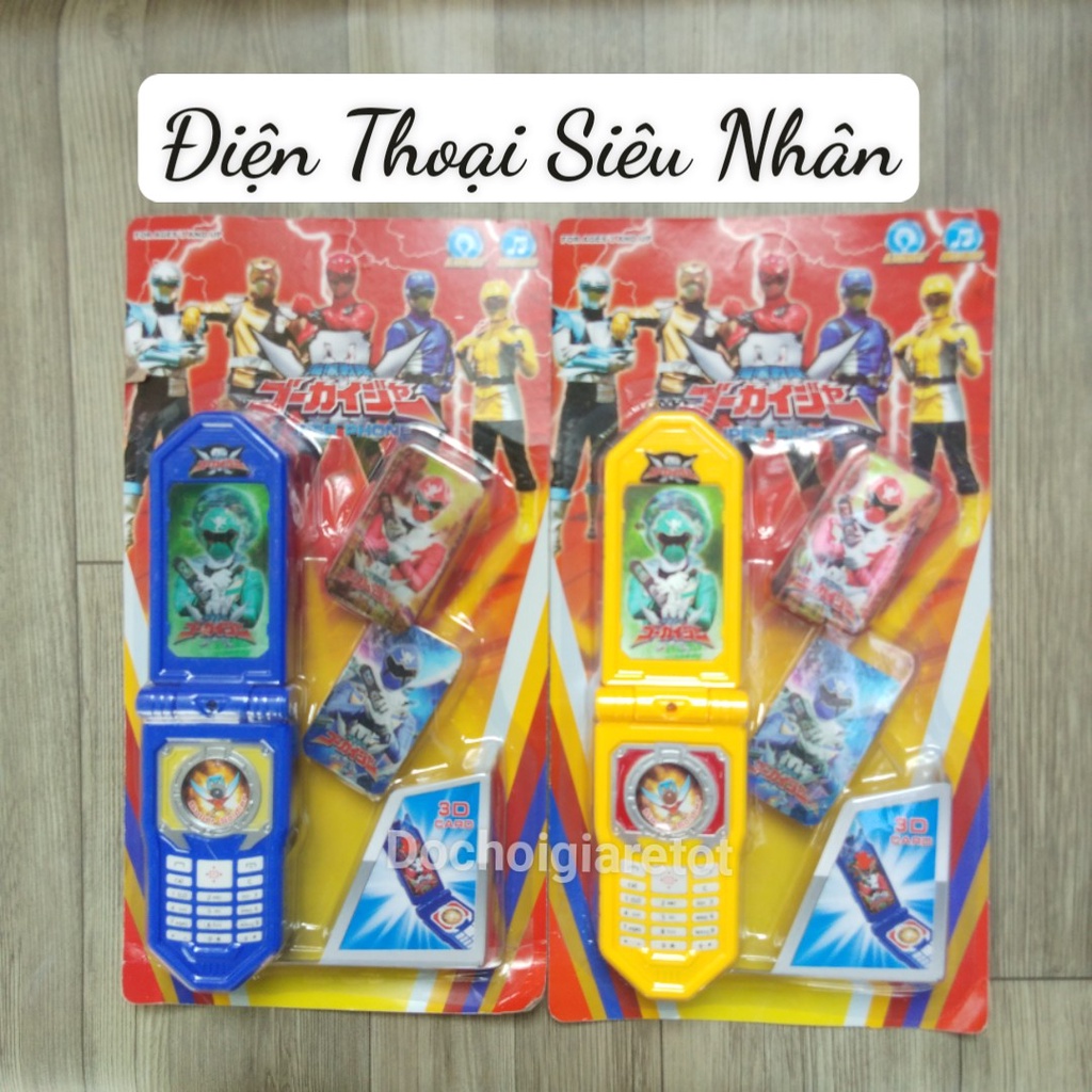 Đồ chơi điện thoại siêu nhân cho bé trai có tặng kèm pin chiếu đèn (ảnh thật)