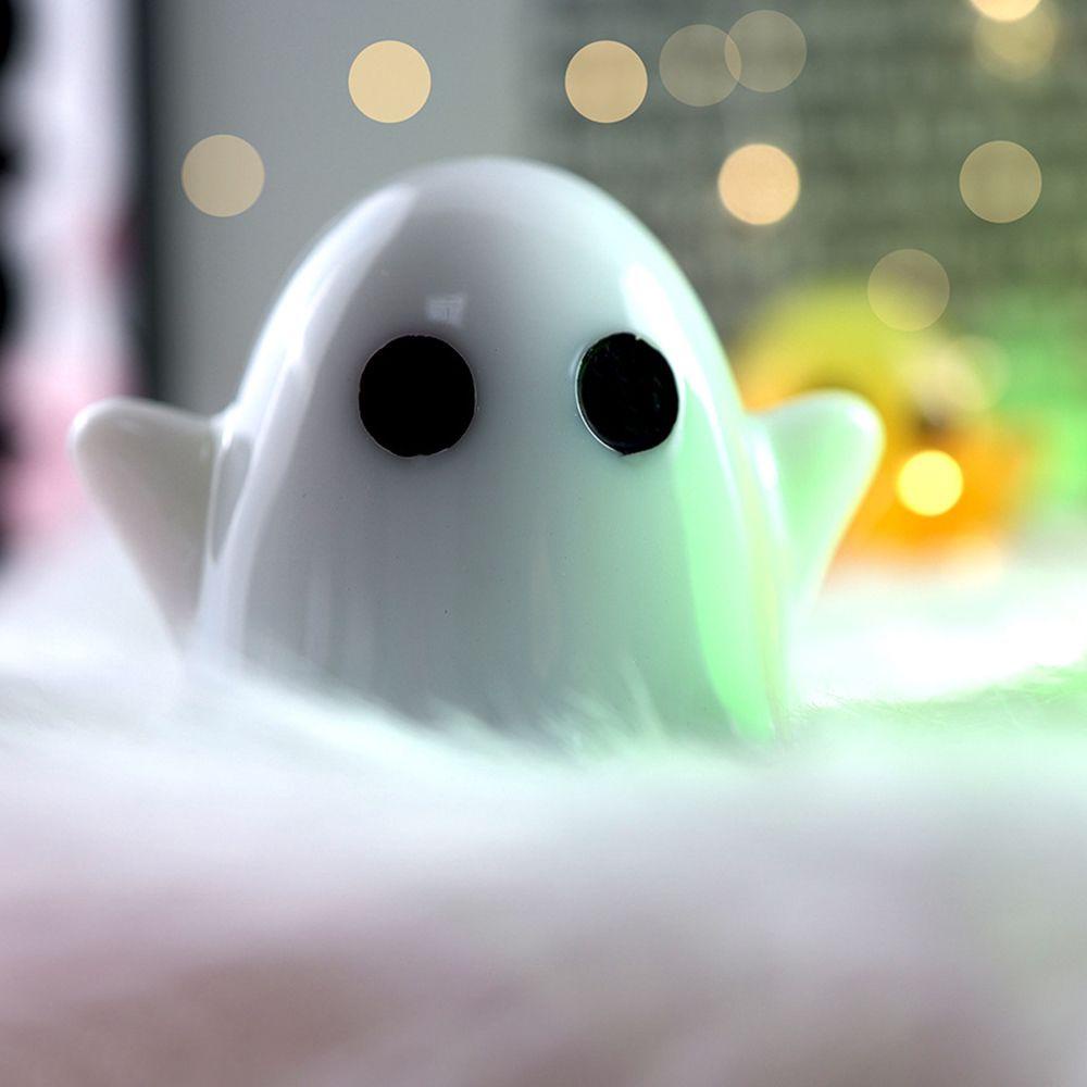 Bộ 2 Khuôn Đèn LED Bằng Nhựa Epoxy Hình Ma Trang Trí Halloween