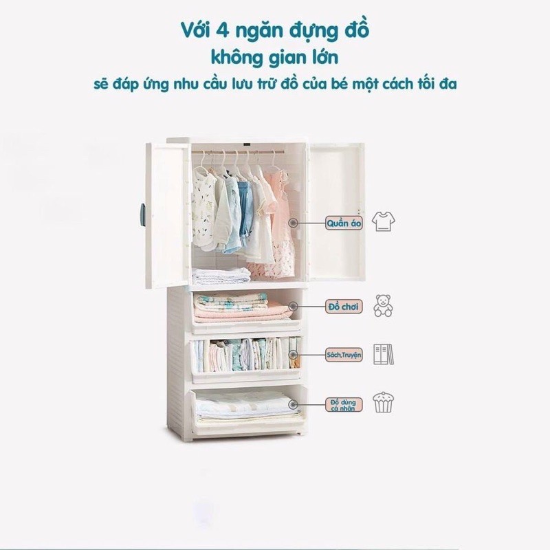 TỦ NHỰA TRẺ EM KUB CAO CẤP