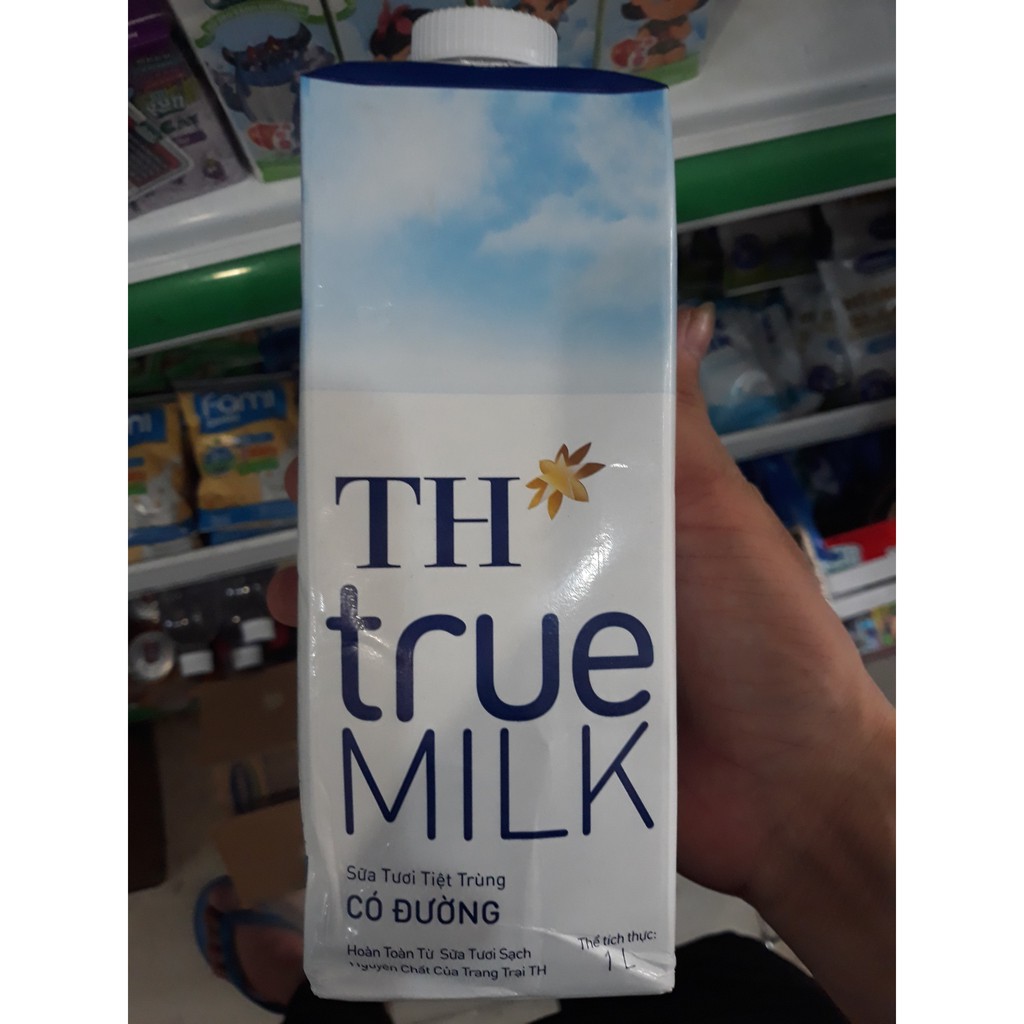 Sữa tươi tiệt trùng có đường TH true MILK hộp 1 lít