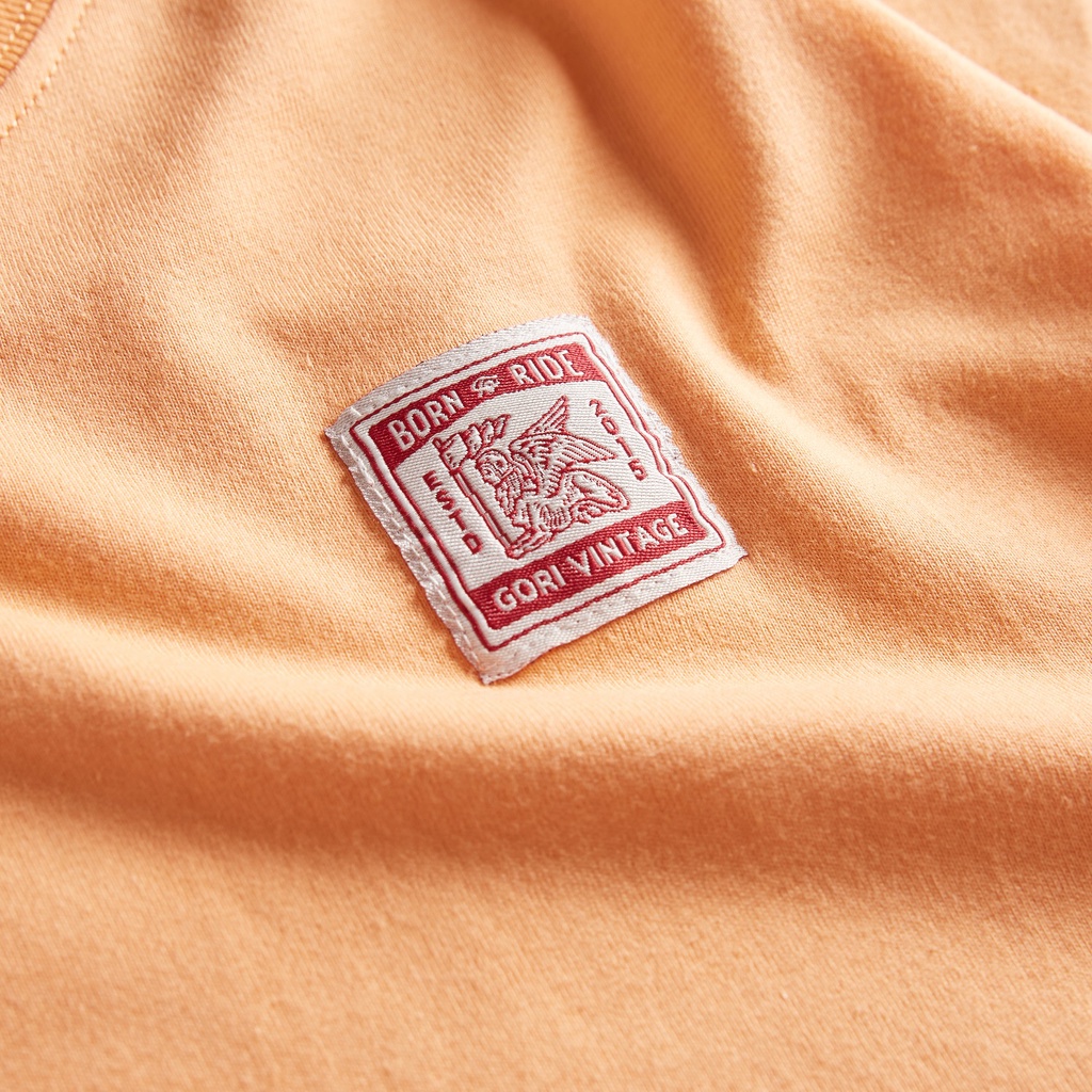 Áo Thun Trơn Tay Dài Gori Vintage | Cam Nhạt Form Rộng Thiết Kế Unisex