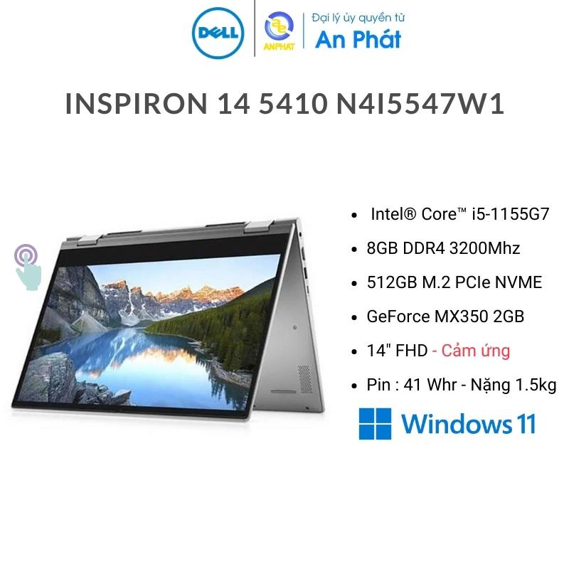 [ELGAME20 giảm 10% - tối đa 2TR]Laptop Dell Inspiron 14 5410 70270653(Core i5-1155G7 + 14.0 inch FHD Cảm ứng )