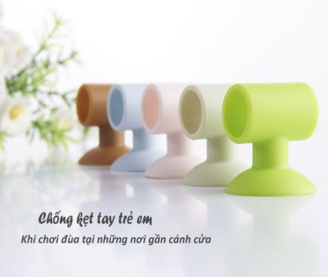 [Mã LIFE2410K giảm 10K đơn 20K] Đệm Hút Chân Không Chống Va Đập Tay Nắm Cửa Bằng Silicon