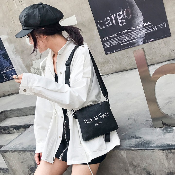 Túi Taick or traet hottrend túi đeo chéo màu bạc
