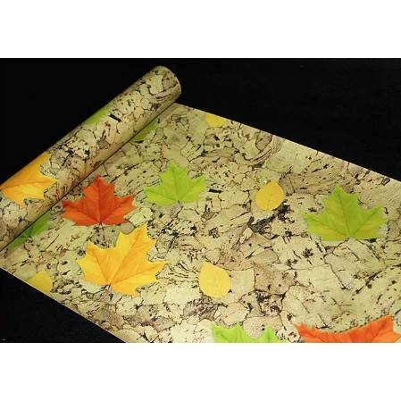 giấy dán tường lá mùa thu khổ 45cm  - giá bán 1 mét