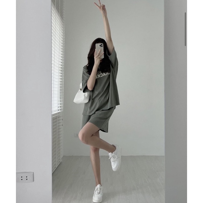Set cotton CHEEESE CRACKER form oversize style năng động
